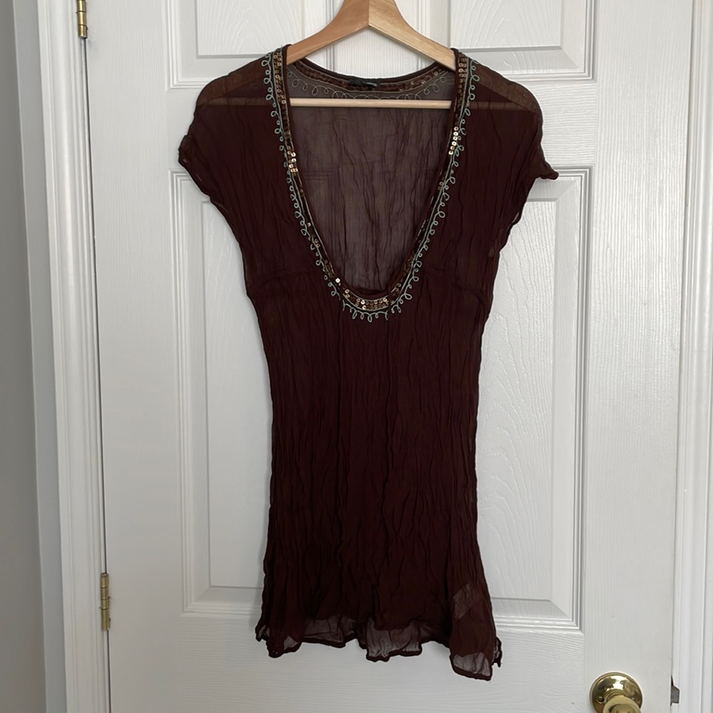 Next crinkled swimsuit coverup